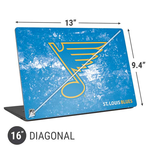NHL St. Louis Blues Iced Universal Laptop 16in (13 x 9.4in) Skin