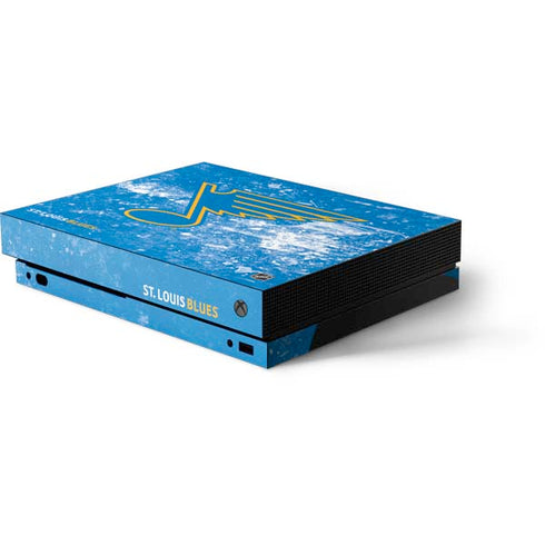 NHL St. Louis Blues Iced Xbox One X Console Skin