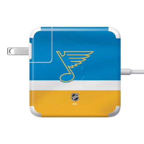 NHL St. Louis Blues Jersey 85W Power Adapter (15 and 17 inch MacBook Pro Charger) Skin