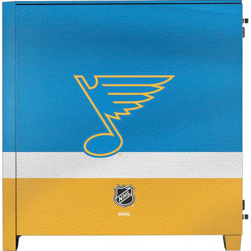 NHL St. Louis Blues Jersey Corsair 4000D Tempered Glass Mid-Tower ATX Case Skin