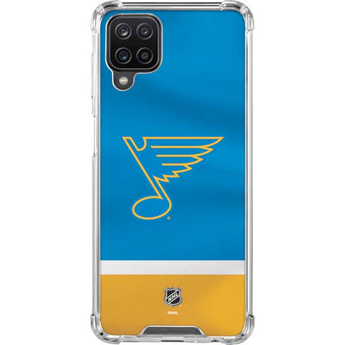 NHL St. Louis Blues Jersey Galaxy A12 Clear Case