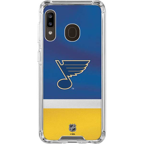 NHL St. Louis Blues Jersey Galaxy A30 Clear Case