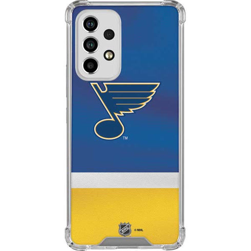 NHL St. Louis Blues Jersey Galaxy A33 5G Clear Case