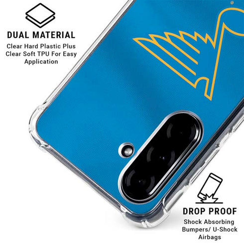 NHL St. Louis Blues Jersey Galaxy A36 5G Clear Case