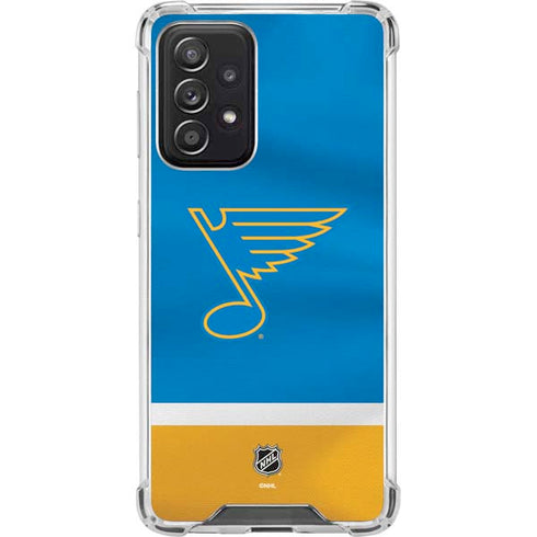 NHL St. Louis Blues Jersey Galaxy A52 5G Clear Case