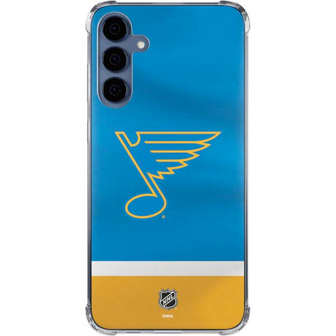 NHL St. Louis Blues Jersey Galaxy A55 5G Clear Case