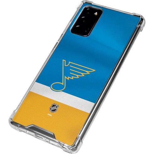 NHL St. Louis Blues Jersey Galaxy Note20 5G Clear Case