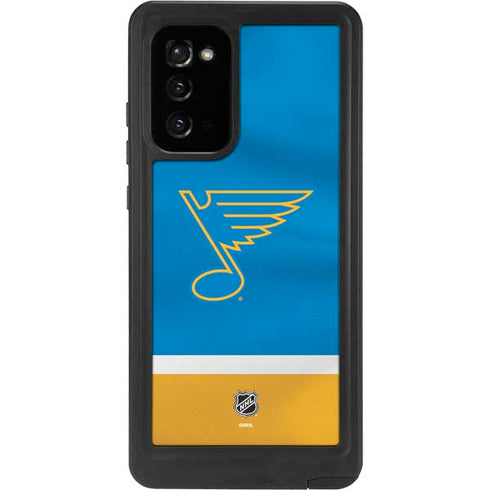 NHL St. Louis Blues Jersey Galaxy Note20 5G Waterproof Case