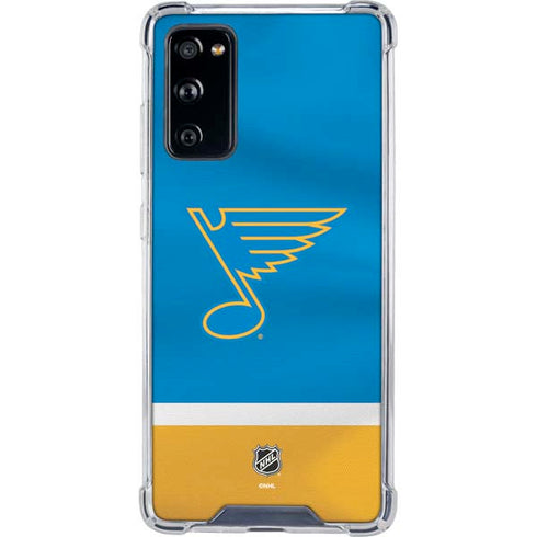 NHL St. Louis Blues Jersey Galaxy S20 FE Clear Case