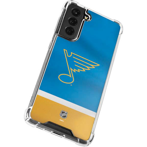 NHL St. Louis Blues Jersey Galaxy S21 FE Clear Case