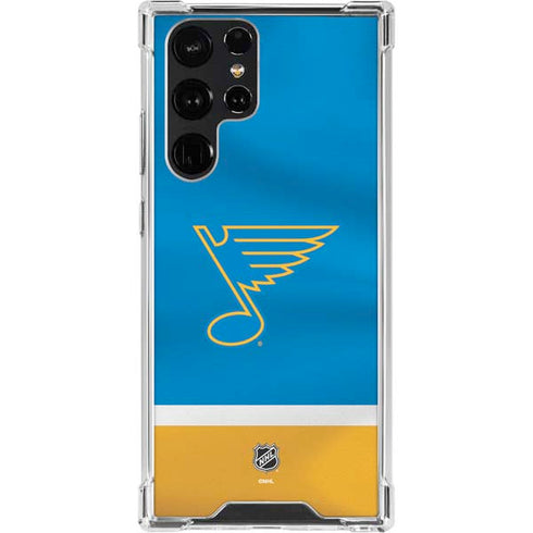 NHL St. Louis Blues Jersey Galaxy S22 Ultra Clear Case