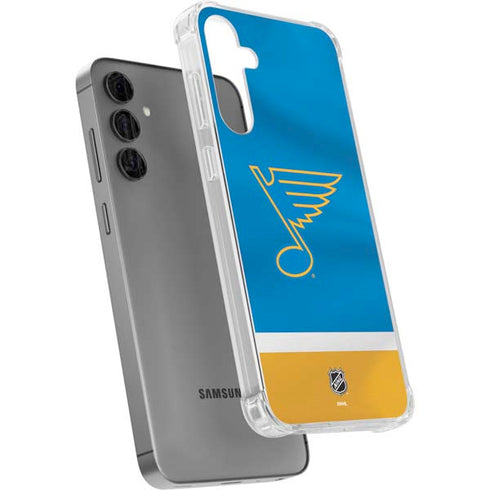 NHL St. Louis Blues Jersey Galaxy S24 Plus Clear Case