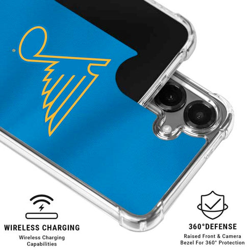NHL St. Louis Blues Jersey Galaxy S26 Plus Clear Case