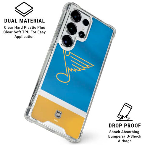 NHL St. Louis Blues Jersey Galaxy S26 Ultra Clear Case