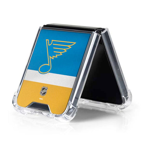 NHL St. Louis Blues Jersey Galaxy Z Flip5 5G Clear Case