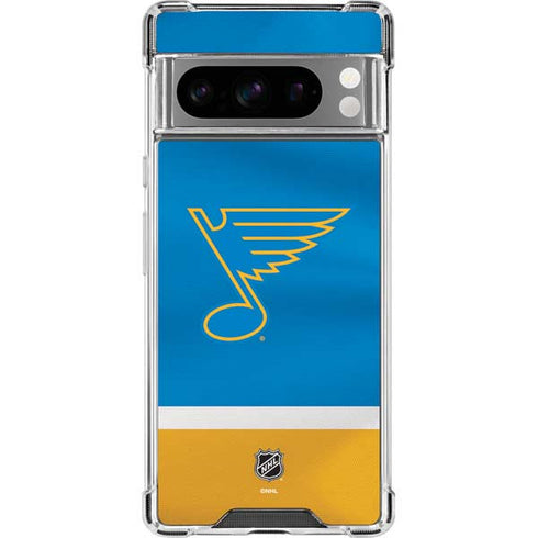 NHL St. Louis Blues Jersey Google Pixel 8 Pro Clear Case