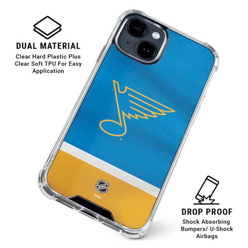 NHL St. Louis Blues Jersey iPhone 15 Clear Case