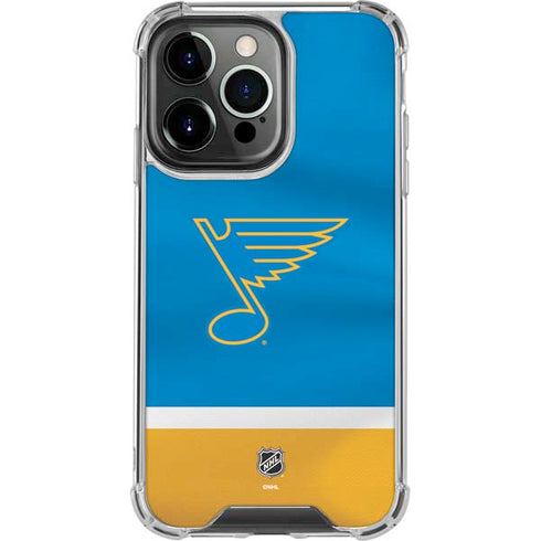 NHL St. Louis Blues Jersey iPhone 15 Pro Max Clear Case