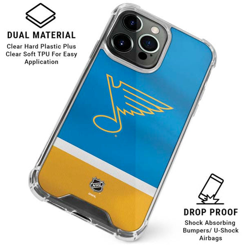 NHL St. Louis Blues Jersey iPhone 15 Pro Max Clear Case