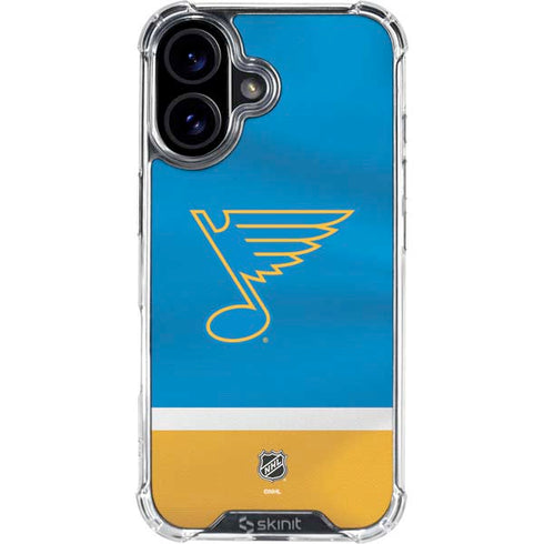 NHL St. Louis Blues Jersey iPhone 16 Plus Clear Case