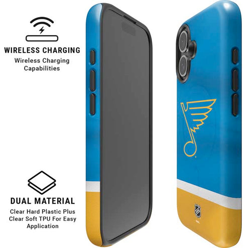 NHL St. Louis Blues Jersey iPhone 16 Plus Magsafe Impact Case