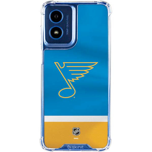 NHL St. Louis Blues Jersey Moto G 5G (2024) Clear Case