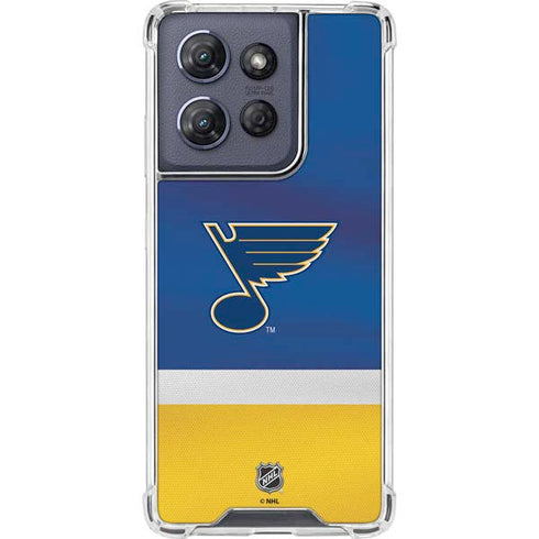 NHL St. Louis Blues Jersey Moto G 5G (2025) Clear Case