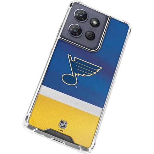 NHL St. Louis Blues Jersey Moto G 5G (2025) Clear Case