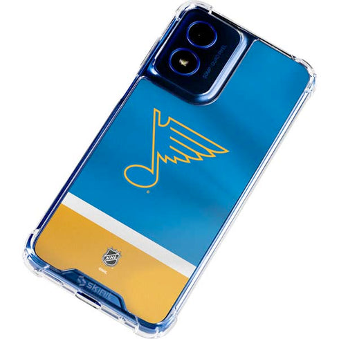 NHL St. Louis Blues Jersey Moto G Play 4G (2024) Clear Case