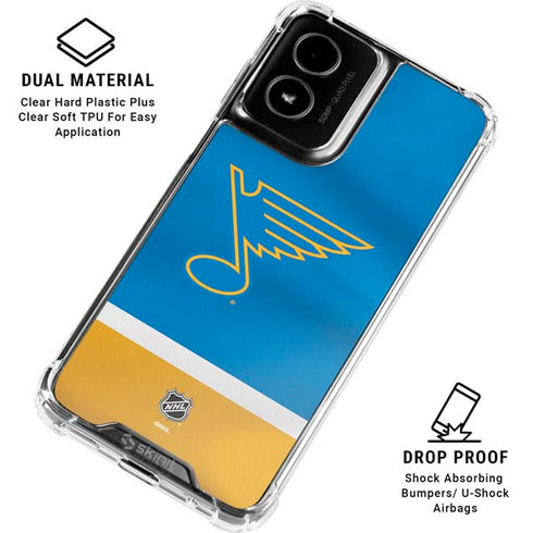 NHL St. Louis Blues Jersey Moto G Power 5G (2024) Clear Case