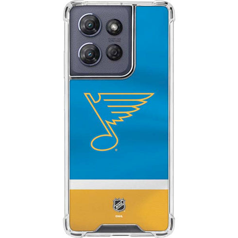 NHL St. Louis Blues Jersey Moto G Stylus 5G (2025) Clear Case