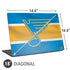 NHL St. Louis Blues Jersey Universal Laptop 18in (14.6 x 10.6in) Skin