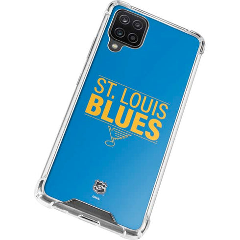 NHL St. Louis Blues Lineup Galaxy A12 Clear Case
