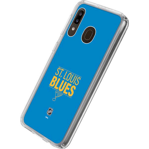 NHL St. Louis Blues Lineup Galaxy A20 Clear Case