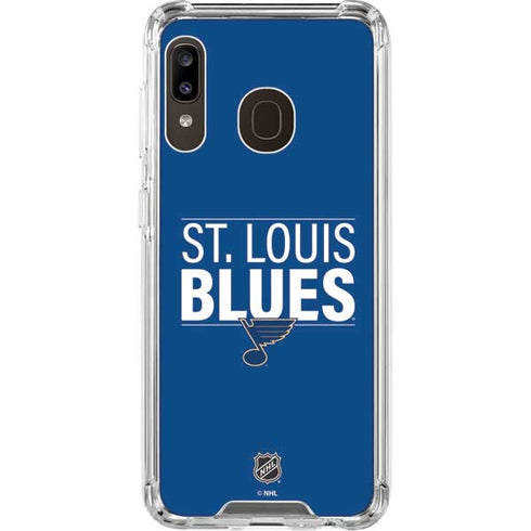 NHL St. Louis Blues Lineup Galaxy A30 Clear Case