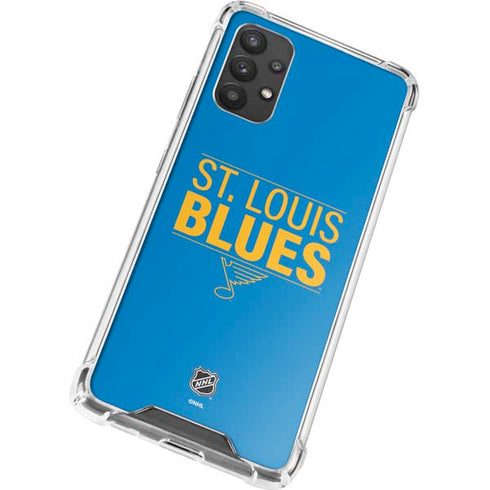 NHL St. Louis Blues Lineup Galaxy A32 5G Clear Case