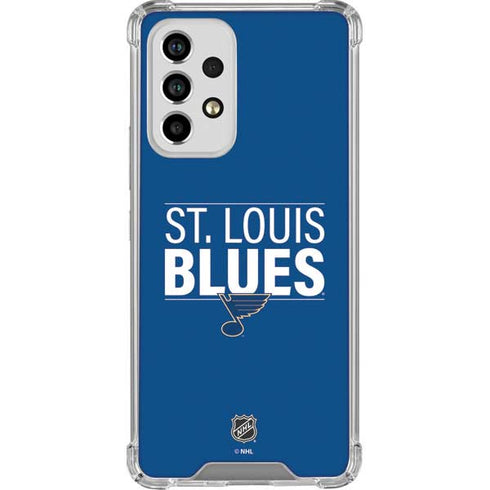 NHL St. Louis Blues Lineup Galaxy A33 5G Clear Case