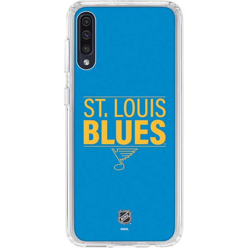 NHL St. Louis Blues Lineup Galaxy A50 Clear Case