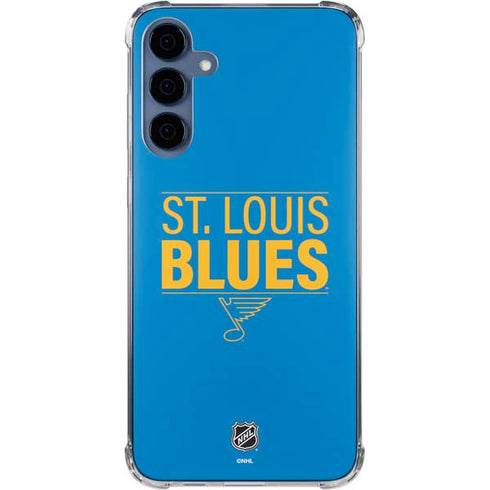 NHL St. Louis Blues Lineup Galaxy A55 5G Clear Case