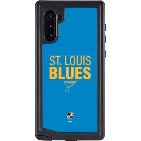 NHL St. Louis Blues Lineup Galaxy Note 10 Waterproof Case