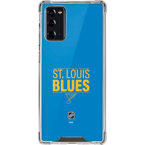 NHL St. Louis Blues Lineup Galaxy Note20 5G Clear Case