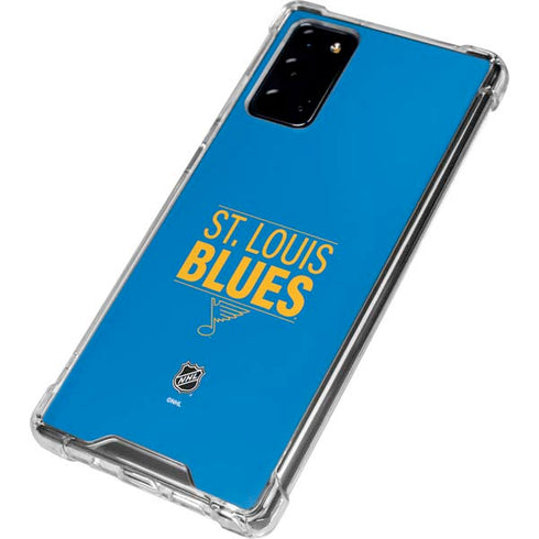 NHL St. Louis Blues Lineup Galaxy Note20 5G Clear Case