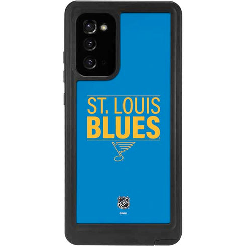 NHL St. Louis Blues Lineup Galaxy Note20 5G Waterproof Case
