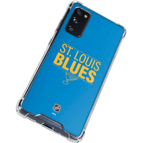 NHL St. Louis Blues Lineup Galaxy S20 FE Clear Case