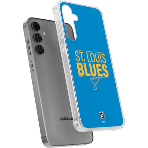NHL St. Louis Blues Lineup Galaxy S24 Plus Clear Case