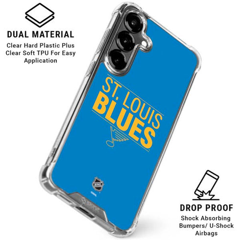 NHL St. Louis Blues Lineup Galaxy S26 Clear Case