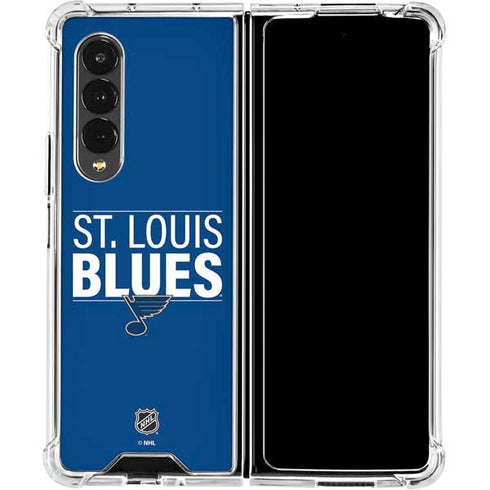 NHL St. Louis Blues Lineup Galaxy Z Fold4 5G Clear Case