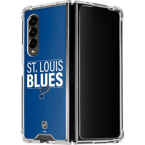 NHL St. Louis Blues Lineup Galaxy Z Fold4 5G Clear Case