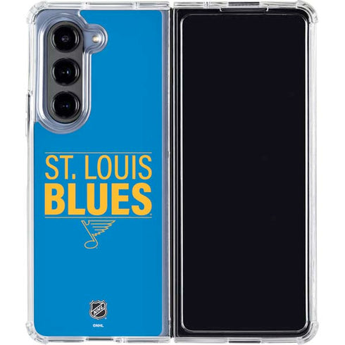 NHL St. Louis Blues Lineup Galaxy Z Fold5 5G Clear Case