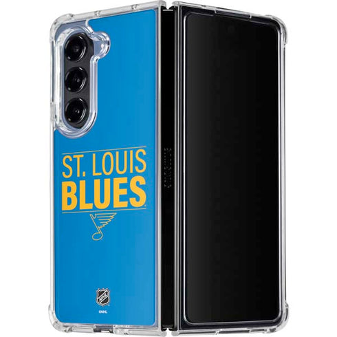 NHL St. Louis Blues Lineup Galaxy Z Fold5 5G Clear Case